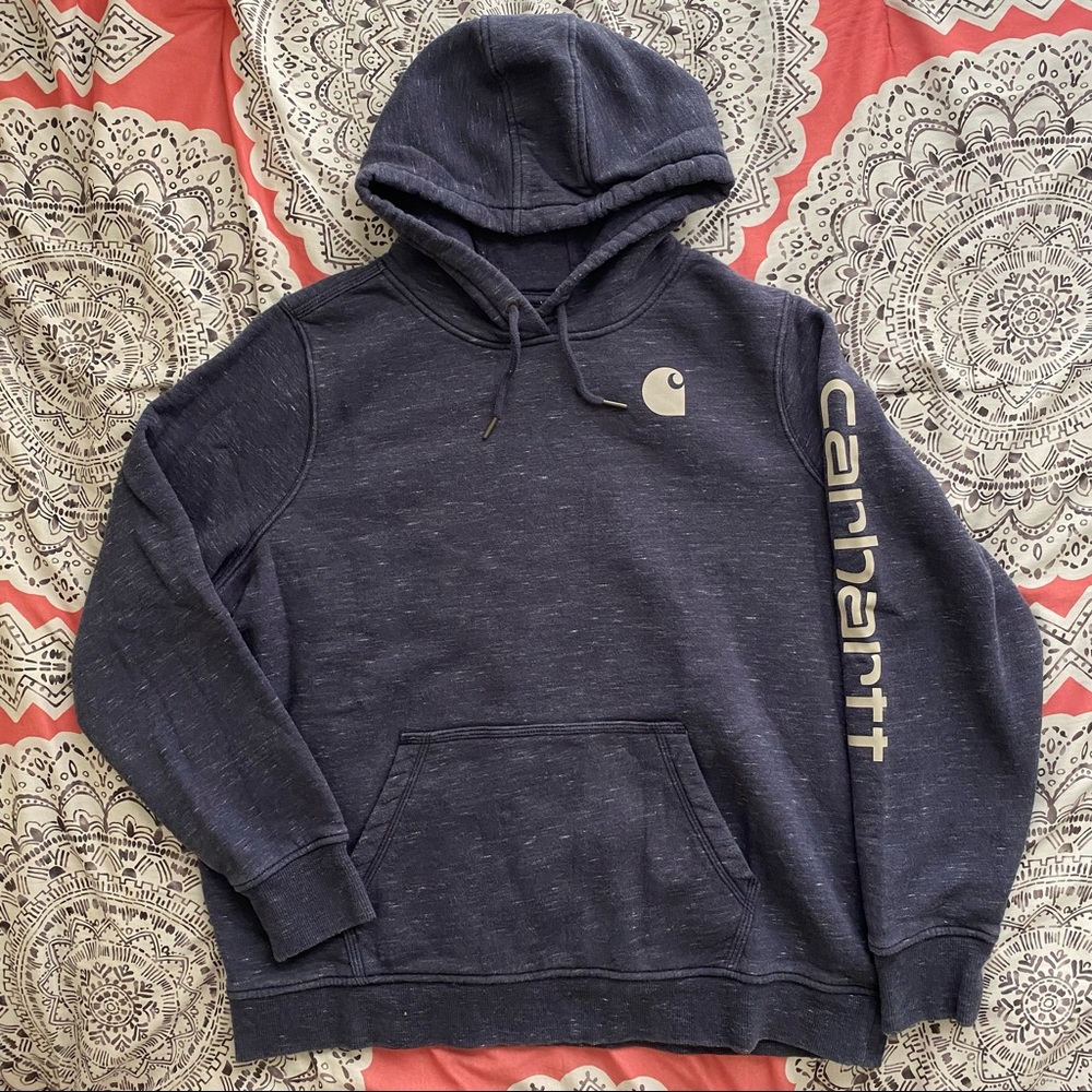 Navy Blue Marl Carhartt Hoodie XXL
